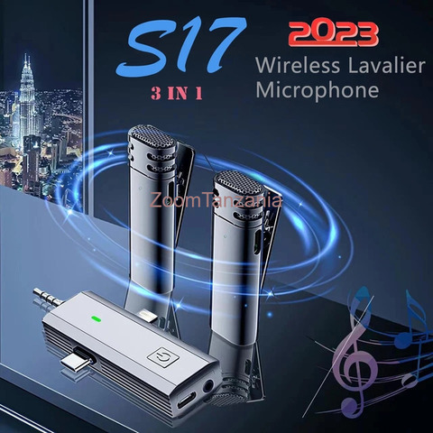 THREE IN ONE WIRELESS MICROPHONES FOR CAMERA AND PHONE - 3/3