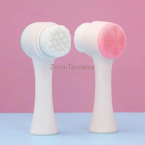 Double Sided Face Cleaning Brush Facial Brush Portable - 2/2