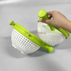 Colander + Salad Spinner Non Scratch Spinning Colander