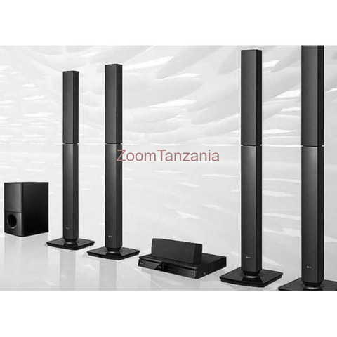 LG home theatre Model: LHD657 Watts: 1000 Details: 5.1 CH, 4Tallboy speakers