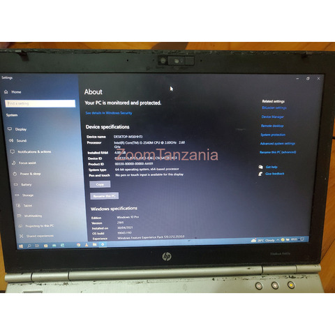 USED LAPTOP HP ELITEBOOK 8460P for Tsh 250,000 - 2/4