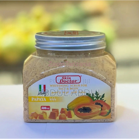 Skin doctor Papaya whitening scrub for face and body 500ml