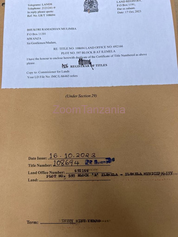 Kiwanja kinauzwa malaika beach jirani na mwanza airport - 1/4