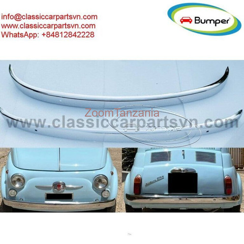 Fiat 500 Stainless steel bumpers - 3/3