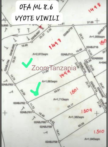Viwanja vimeungana vinauzwa Ng’ong’onha Mhande