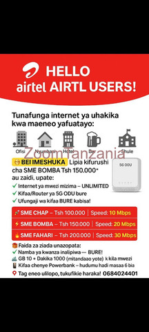 Airtel  Router and ODU internet service - 1/6