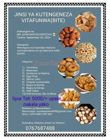 Kitabu Cha mapishi ya vitafunwa - 1/3