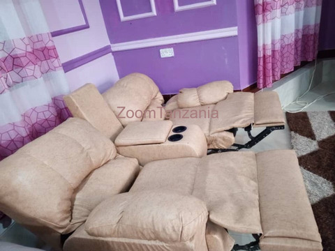Recliner leather sofa - 3/6