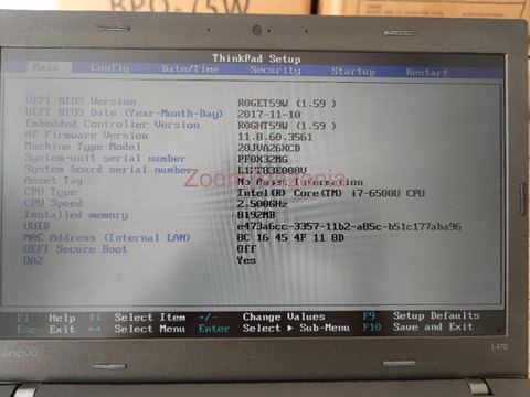 LENOVO L470 i7 8G 500G - 4/4