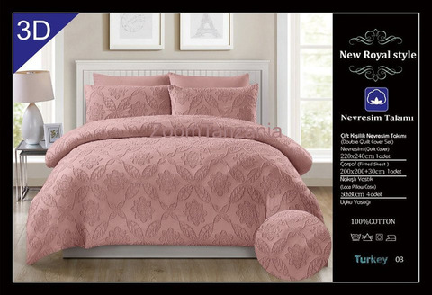 6pieces set 1bed sheet+1duvetcover +4pillow case - 2/6