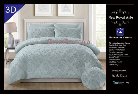 6pieces set 1bed sheet+1duvetcover +4pillow case - 4/6
