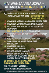 VIWANJA CHANIKA 20KWA20 MILION 3.5