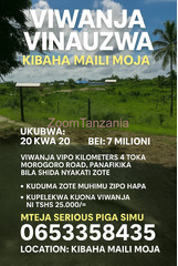 KIWANJA KIBAHA MAILI MOJA 20KWA20 MILION 7