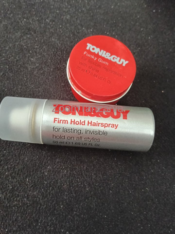 TONI&GUY Daily Shampoo/Conditioner 75ml, Hair Spray 50ml, Funky Gum 25ml - 5/6
