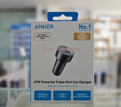 Anker A2731HA1 3-Port 67W USB-C Car Charger