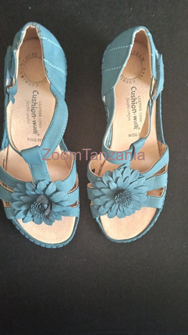 Ladies Blue Comfortable Sandals - 1/6