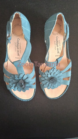 Ladies Blue Comfortable Sandals - 3/6