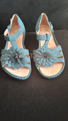 Ladies Blue Comfortable Sandals - 4/6
