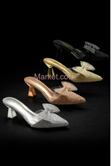 Heels for Sale in Silver Gold and Black